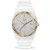 Ice Watch Power White Glitter Gold női karóra 024767, fehér számlappal, fehér szilikon szíjjal