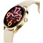 Ice Watch Smart 3.0 round 1.20 Gold Beige női okosóra 025115, fekete számlappal, bézs szilikon szíjjal