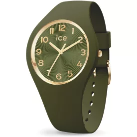 Ice Watch Champagne Olive Green női karóra 025254, zöld számlappal, zöld szilikon szíjjal