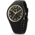 Ice Watch Champagne Black női karóra 025257, fekete számlappal, fekete szilikon szíjjal