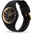Ice Watch Champagne Black női karóra 025257, fekete számlappal, fekete szilikon szíjjal