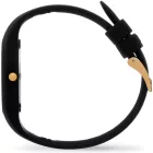 Ice Watch Champagne Black Gold Shades női karóra 025258, fekete számlappal, fekete szilikon szíjjal