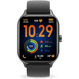 Ice Watch Fit RT 3.0 (40mm) Black unisex okosóra 025279, fekete számlappal, fekete szilikon szíjjal