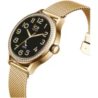 Ice Watch Smart ST 2.0 round 1.20 Gold női okosóra 025316, fekete számlappal, arany nemesacél szíjjal