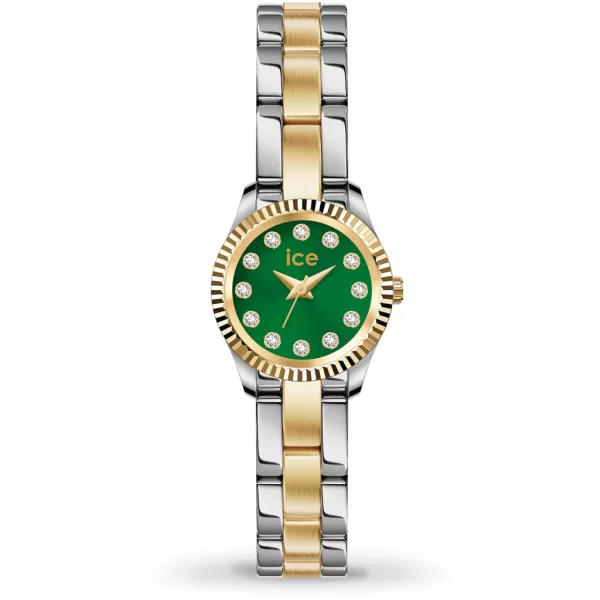 Ice Watch Mimi Silver Gold Olive női karóra 025538, ezüst számlappal, ezüst nemesacél szíjjal