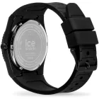 Ice Watch PW Black Blue Radial férfi karóra 025761, fekete számlappal, fekete szilikon szíjjal