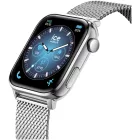 Ice Watch Smart 3.0 rectangular 1.78 Silver Milanese unisex okosóra 025803, fekete számlappal, ezüst nemesacél szíjjal