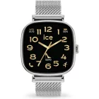 Ice Watch Smart SQ 2.0 square 1.70 Silver Milanese női okosóra 025820, fekete számlappal, ezüst nemesacél szíjjal