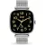 Ice Watch Smart SQ 2.0 square 1.70 Silver Milanese női okosóra 025820, fekete számlappal, ezüst nemesacél szíjjal