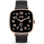 Ice Watch Smart SQ 2.0 square 1.70 Rose-Gold Black női okosóra 025890, fekete számlappal, fekete szilikon szíjjal