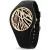 Ice Watch Wild Black Gold Zebra női karóra 025894, fekete számlappal, fekete szilikon szíjjal