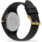 Ice Watch Wild Black Gold Zebra női karóra 025894, fekete számlappal, fekete szilikon szíjjal