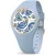 Ice Watch Flower Blue Aura női karóra 025899, kék számlappal, kék szilikon szíjjal