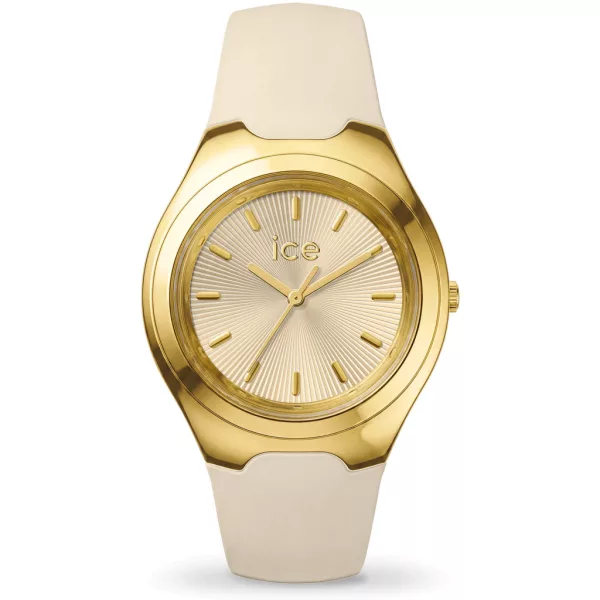 Ice Watch Bubble Almond Skin Champagne női karóra 025946, bézs számlappal, bézs szilikon szíjjal
