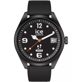 Ice Watch Smart forever Black unisex okosóra 026217, fekete számlappal, fekete szilikon szíjjal