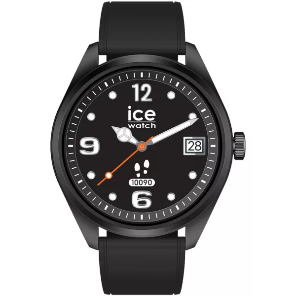 Ice Watch Smart forever Black unisex okosóra 026217, fekete számlappal, fekete szilikon szíjjal