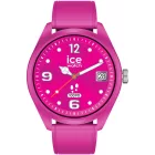 Ice Watch Smart forever Magenta Pink női okosóra 026221, fekete számlappal, rózsaszín szilikon szíjjal