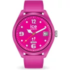 Ice Watch Smart forever Magenta Pink női okosóra 026221, fekete számlappal, rózsaszín szilikon szíjjal