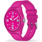 Ice Watch Smart forever Magenta Pink női okosóra 026221, fekete számlappal, rózsaszín szilikon szíjjal
