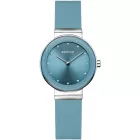 Bering Classic női karóra 10129-708-K, kék számlappal, kék szilikon szíjjal