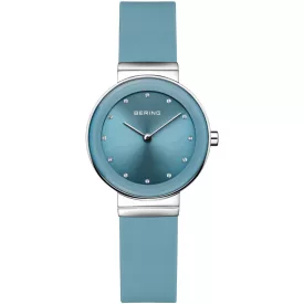 Bering Classic női karóra 10129-708-K, kék számlappal, kék szilikon szíjjal