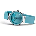 Bering Classic női karóra 10129-708-K, kék számlappal, kék szilikon szíjjal