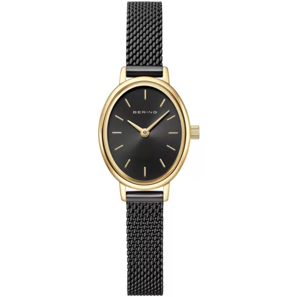 Bering Classic női karóra 11020-132, fekete számlappal, fekete nemesacél szíjjal