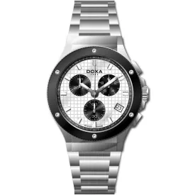 Doxa D-Sport férfi karóra 166.10.011.10, ezüst számlappal, ezüst nemesacél szíjjal
