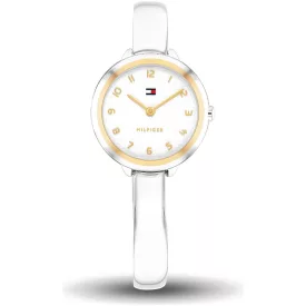 Tommy Hilfiger Demi Bangle női karóra TH1782894, ezüst számlappal, ezüst nemesacél szíjjal