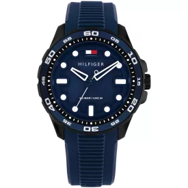 Tommy Hilfiger TH-Regatta férfi karóra TH1792265, kék számlappal, kék szilikon szíjjal