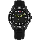 Tommy Hilfiger TH-Regatta férfi karóra TH1792266, fekete számlappal, fekete szilikon szíjjal