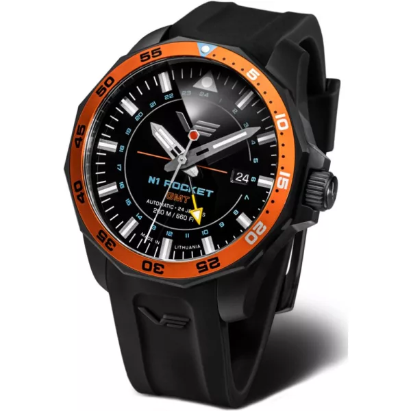 Vostok Europe N1 Rocket GMT férfi karóra NH34A-225C714-SBLK
