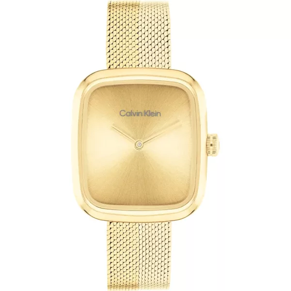 Calvin Klein Adore női karóra CK25100099, arany számlappal, arany nemesacél szíjjal