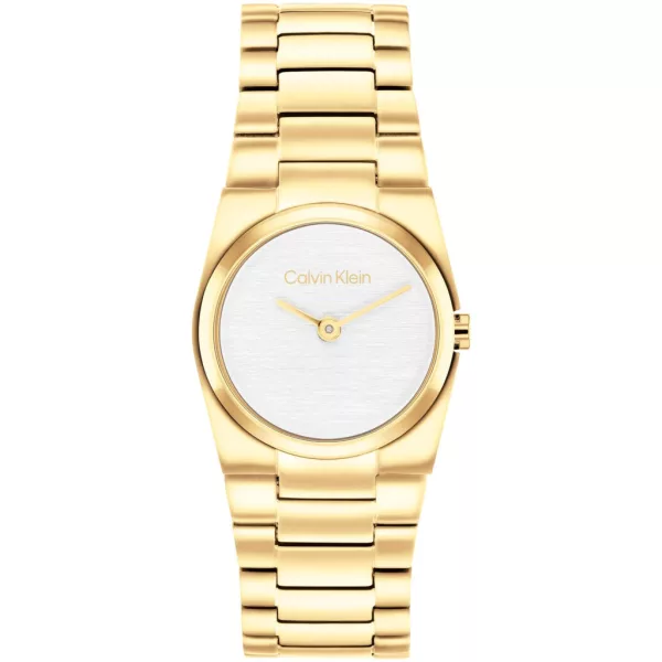 Calvin Klein Unite női karóra CK25100122, fehér számlappal, arany nemesacél szíjjal