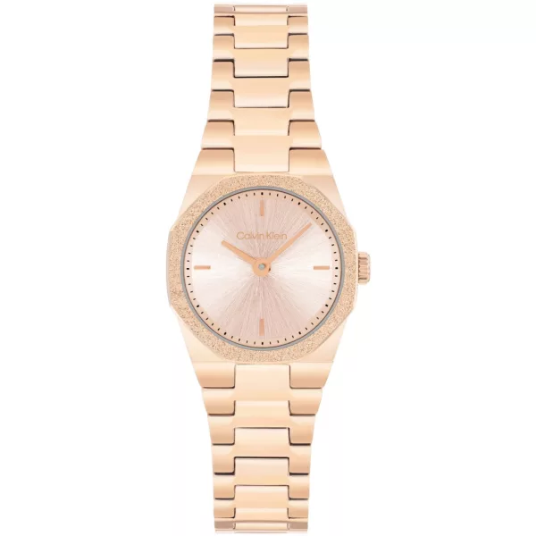 Calvin Klein Geometric Elegance női karóra CK25100143, rose gold számlappal, rose gold nemesacél szíjjal