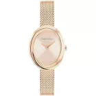 Calvin Klein Twisted Bezel női karóra CK25100153, arany számlappal, rose gold nemesacél szíjjal