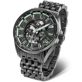 Vostok Europe Geležinis Vilkas férfi karóra NH72-326D777, szürke nemesacél szíjjal
