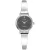 Roamer Elegance Diamond Round női karóra 548845 41 55 50, fekete számlappal, ezüst nemesacél szíjjal