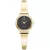 Roamer Elegance Diamond Round női karóra 548845 48 55 50, fekete számlappal, arany nemesacél szíjjal