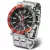 Vostok Europe Energia GMT férfi karóra NH34-575A717, fekete számlappal, ezüst nemesacél szíjjal