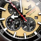 Vostok Europe Expedition Sahara Limited Edition férfi karóra 6S10-598A753, sárga számlappal, fekete szilikon szíjjal