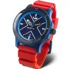 Vostok Europe Object X Limited Edition férfi karóra NH35-599E776, kék számlappal, fehér szilikon szíjjal