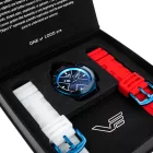 Vostok Europe Object X Limited Edition férfi karóra NH35-599E776, kék számlappal, fehér szilikon szíjjal