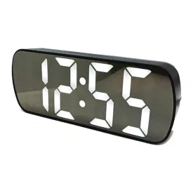 Fekete LED-es asztali ébresztőóra 6626-0