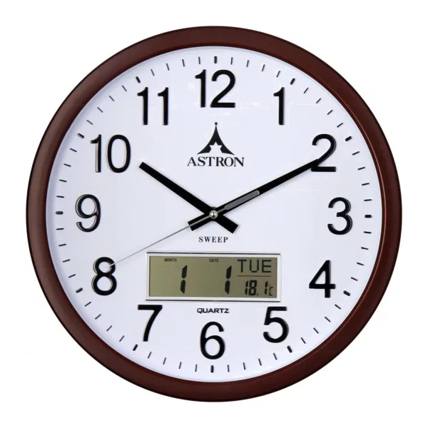 Astron ezüst színű falióra 6713-0