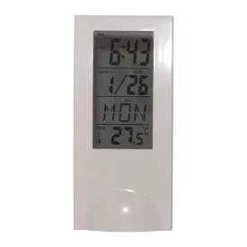 Fehér digitális ébresztőóra 6829-4