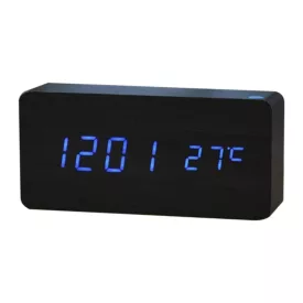 Szürke LED-es asztali ébresztőóra 6837-1