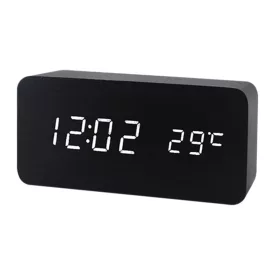 Szürke LED-es asztali ébresztőóra 6837-2