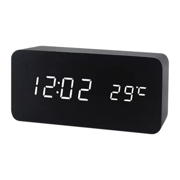 Szürke LED-es asztali ébresztőóra 6837-2