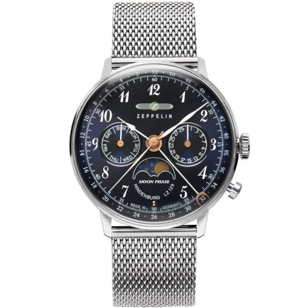 Zeppelin LZ129 Hindenburg Moon Phase női karóra 7037M-3